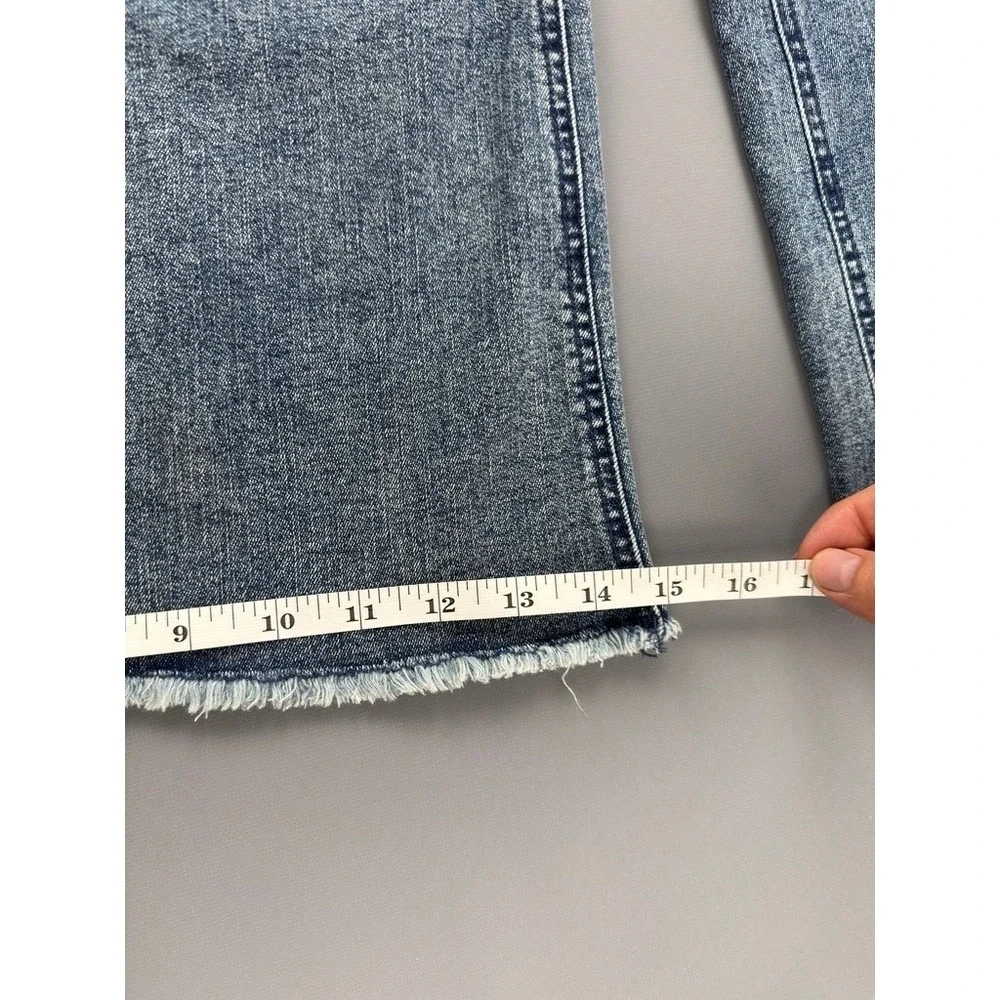 Wit & Wisdom‎ Skyrise Round Up Seamed Wider Leg Jeans Mid Blue Artisinal Size 4